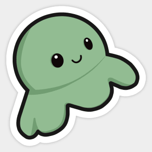 Light Green Octopus Sticker